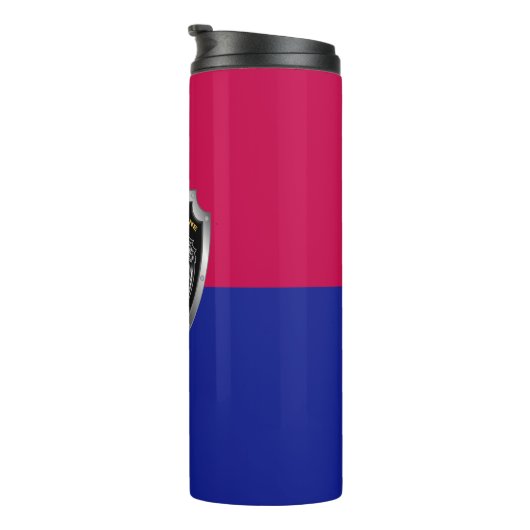 101. Im Flugzeug Division Screaming Eagle Shield Thermosbecher (Nach rechts gedreht)