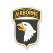 101. Im Flugzeug Division Screaming Eagles Aufkleber (Vorderseite)