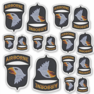 101. Im Flugzeug Division Screaming Eagles Contour Aufkleber