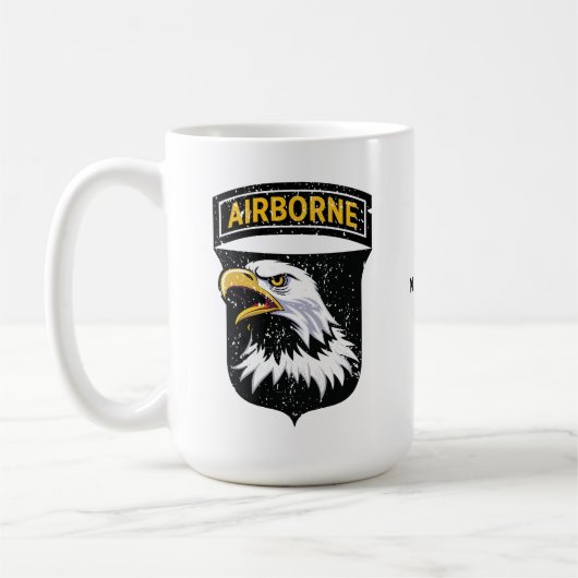 101. Im Flugzeug Division "Screaming Eagles" Custo Kaffeetasse (Links)