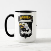 101. Im Flugzeug Division "Screaming Eagles" Custo Tasse (Links)