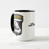 101. Im Flugzeug Division "Screaming Eagles" Custo Tasse (Vorderseite Links)