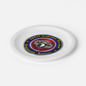 101. Im Flugzeug Division Screaming Eagles Custom Pappteller (Schrägansicht)