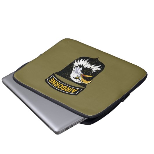 101. Im Flugzeug Division "Screaming Eagles" Grung Laptopschutzhülle (Vorne Knopf)