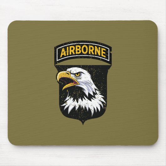 101. Im Flugzeug Division "Screaming Eagles" Grung Mousepad (Vorne)