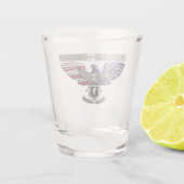 101. Im Flugzeug Division "Stolz, gedient zu haben Schnapsglas (Rückseite)