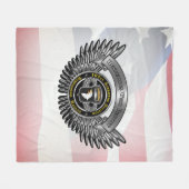 101. Im Flugzeug Division Veteran Fleecedecke (Vorderseite (Horizontal))