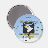 101. im Flugzeug Division Veterans Vets Magnet (Vorderseite/Rückseite)