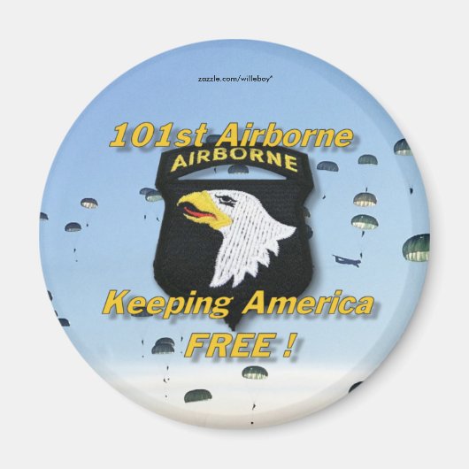 101. im Flugzeug Division Veterans Vets Magnet (Vorne)