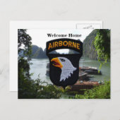 101. im Flugzeug Division vietnam "Patchskarte" Postkarte (Vorne/Hinten)