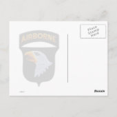 101. im Flugzeug Division vietnam "Patchskarte" Postkarte (Rückseite)