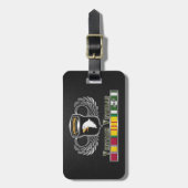 101. Im Flugzeug Division Vietnam Veteran Gepäckanhänger (Vorderseite vertikal)