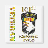 101. Im Flugzeug Division Vietnam Veteran Magnet (Vorne)