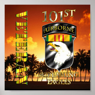 101. Im Flugzeug Division Vietnam Veteran Poster