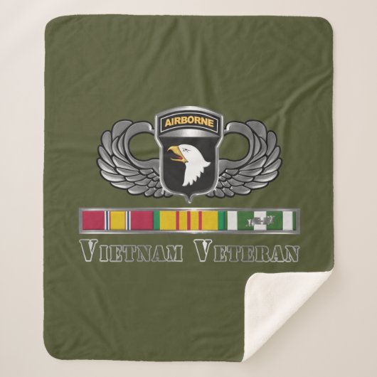 101. Im Flugzeug Division Vietnam Veteran Sherpadecke (Vorderseite)