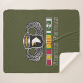 101. Im Flugzeug Division Vietnam Veteran Sherpadecke (Vorderseite (Horizontal))