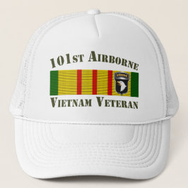 101. Im Flugzeug Division Vietnam Veteran Truckerkappe