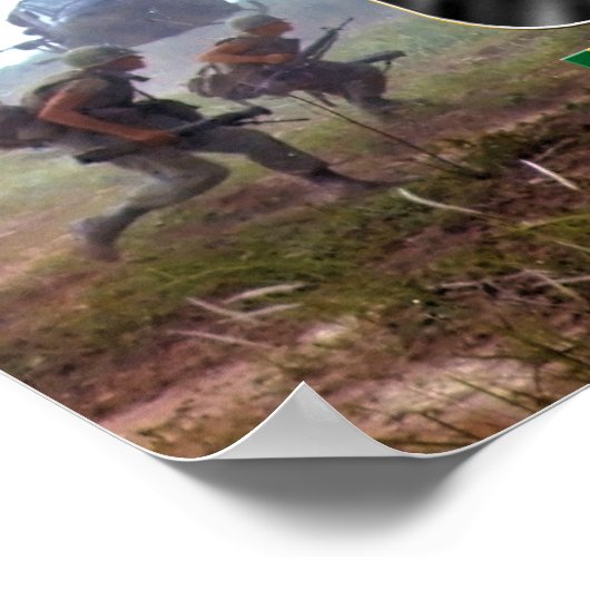 101. Im Flugzeug Division Vietnam Veteran v2 Poster (Ecke)