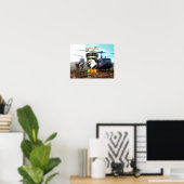 101. Im Flugzeug Division Vietnam Veteran v2 Poster (Heimbüro)