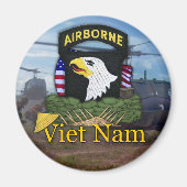 101. im Flugzeug Division vietnam vets Magnet (Vorne)