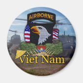 101. im Flugzeug Division vietnam vets Magnet (Vorne)