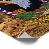 101. Im Flugzeug Division Vietnam War Patch Print Poster (Ecke)