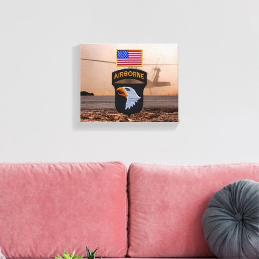 101. im Flugzeug Fort Campbell Veteranen Veteranen Leinwanddruck (Insitu (Wohnzimmer))