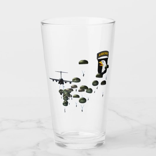101. Im Flugzeug Jumping Paratrooper Glas (Vorderseite)