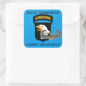 101. IM FLUGZEUG KAMPFLUFTASSAULTSTICKER QUADRATISCHER AUFKLEBER (Tasche)