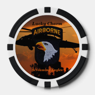 101. im Flugzeug schreiende Adler auf dem Campbell Pokerchips