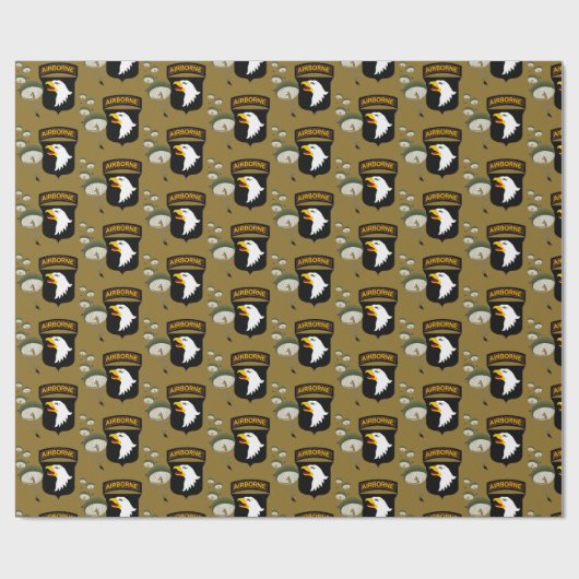 101. Im Flugzeug - schreiende Adler Geschenkpapier (Flach)