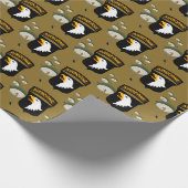 101. Im Flugzeug - schreiende Adler Geschenkpapier (Ecke)