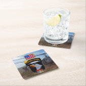 101. im Flugzeug schreiende Adler Vietnam Krieg Rechteckiger Pappuntersetzer (Vor Ort)