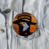 101. im Flugzeug schreiende Adlerveteranen Button (Beispiel)