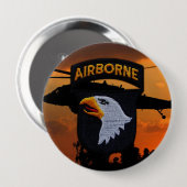 101. im Flugzeug schreiende Adlerveteranen Button (Vorne & Hinten)