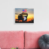 101. im Flugzeug schreiende Adlerveteranen Leinwanddruck (Insitu (Wohnzimmer))