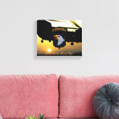 101. im Flugzeug schreiende Adlerveteranen Leinwanddruck (Insitu (Wohnzimmer))