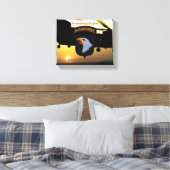 101. im Flugzeug schreiende Adlerveteranen Leinwanddruck (Insitu (Schlafzimmer))