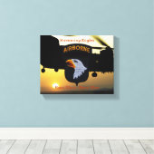 101. im Flugzeug schreiende Adlerveteranen Leinwanddruck (Insitu (Holzboden))