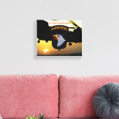 101. im Flugzeug schreiende Adlerveteranen Leinwanddruck (Insitu (Wohnzimmer))