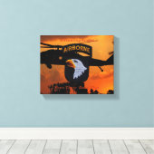 101. im Flugzeug schreiende Adlerveteranen Leinwanddruck (Insitu (Holzboden))