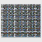 101. im Flugzeug schreiender Adlerpatch Geschenkpapier (Flach)