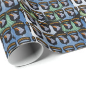 101. im Flugzeug schreiender Adlerpatch Geschenkpapier (Rolleneckpunkt)