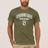 101. Im Flugzeug "Screaming Eagles" Division Grung T-Shirt (Vorderseite)