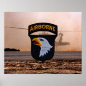 101. Im Flugzeug Screaming Eagles Patch Poster (Vorne)