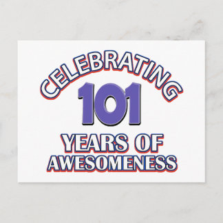 101 Jahre Geschenkdesigns Postkarte