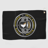 101. Luftlandedivision Golfhandtuch (Horizontal)