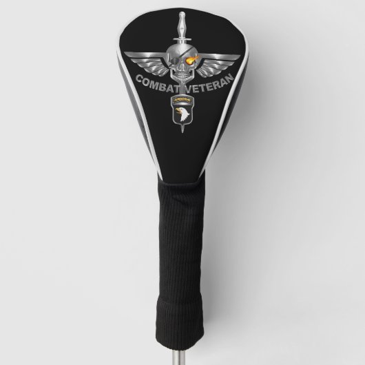 101. Luftlandedivision "Kampf Veteran" Golf Headcover (Vorderseite)