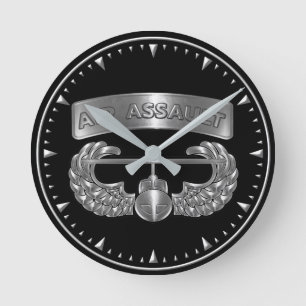 101. Luftlandedivision Luftangriff  Runde Wanduhr