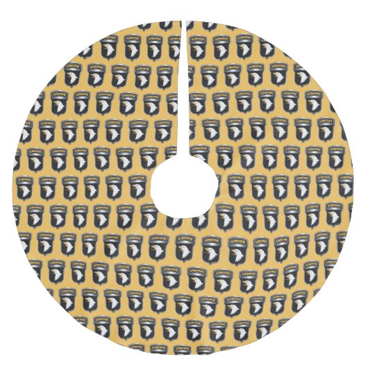 101. Luftlandedivision  Polyester Weihnachtsbaumdecke (Vorderseite)